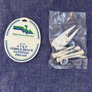 AT&T Pebble Beach National Pro-Am Bag Tag Tees Divot Fixer Ball Markers Golf